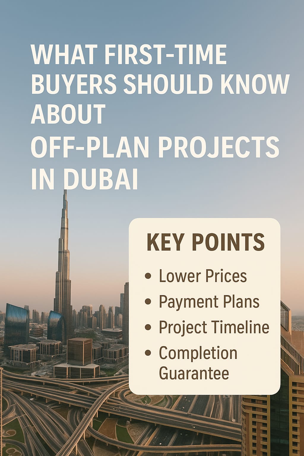 What First-Time Buyers Should Know About Off-Plan Projects in Dubai